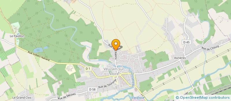 localisation de l'entreprise S.C.I. CHLOE  VEUZAIN-SUR-LOIRE