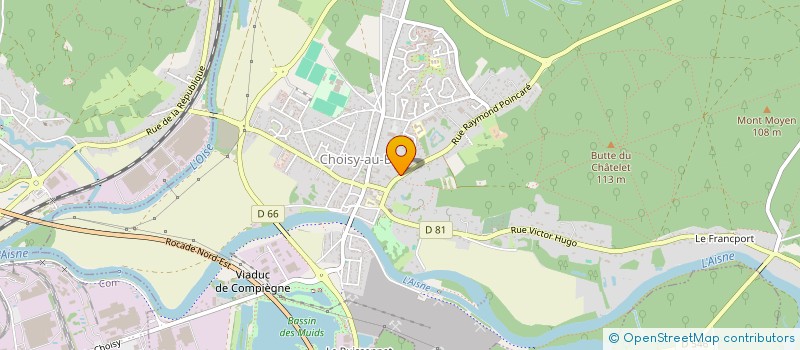 localisation de l'entreprise S.C.I CHLOE IMMO  CHOISY-AU-BAC