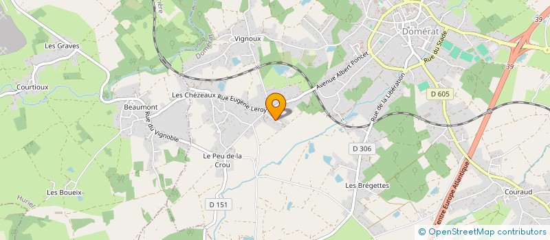 localisation de l'entreprise S.C.I. CHLOEMIDINE à DOMERAT