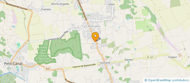 localisation de l'entreprise S.C.I. CHLOGERIS à PETIT-CANAL