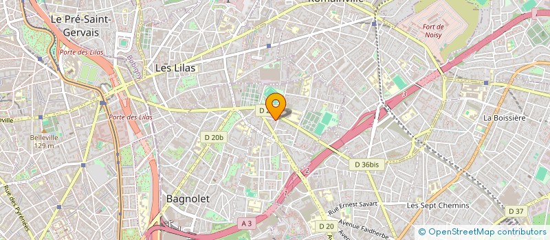 localisation de l'entreprise S.C.I CHRISSMAG à BAGNOLET