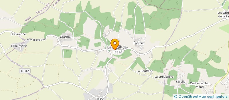 localisation de l'entreprise S.C.I. CHRISTOPHANE à PAIZAY-NAUDOUIN-EMBOURIE