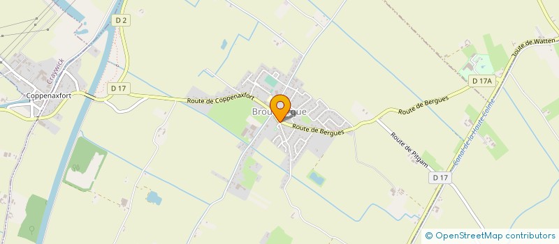 localisation de l'entreprise S.C.I. CHTYGROU  BROUCKERQUE