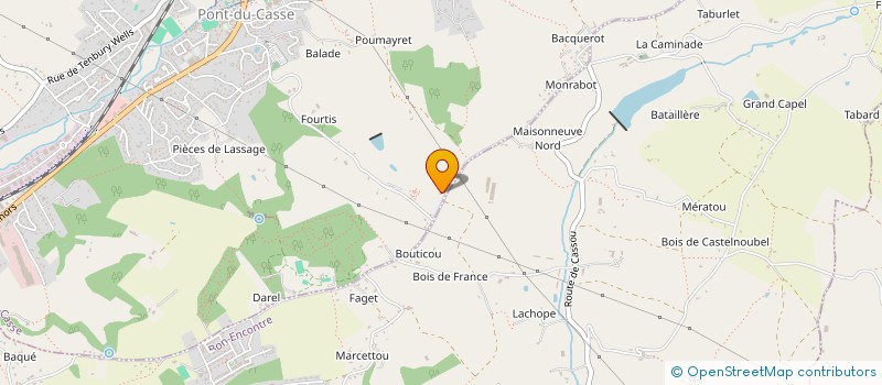 localisation de l'entreprise S.C.I CIBRI  PONT-DU-CASSE