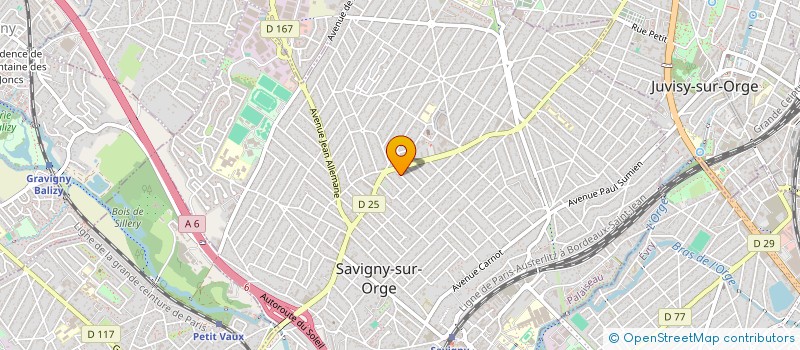 localisation de l'entreprise S.C.I. CINCO  SAVIGNY-SUR-ORGE