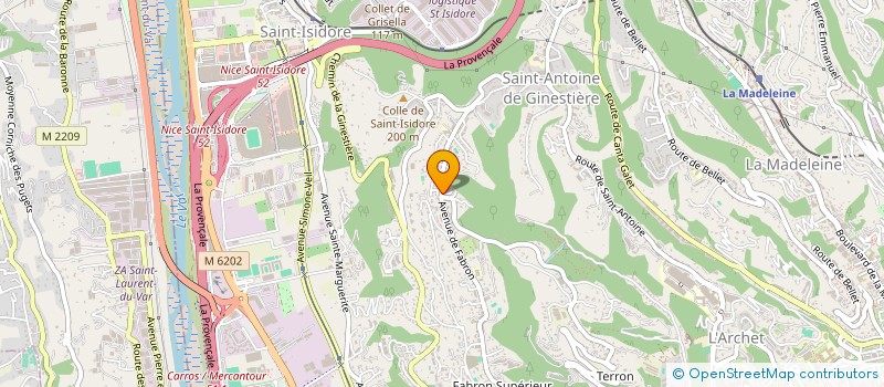 localisation de l'entreprise S.C.I. CIOSSA - ABCML  NICE