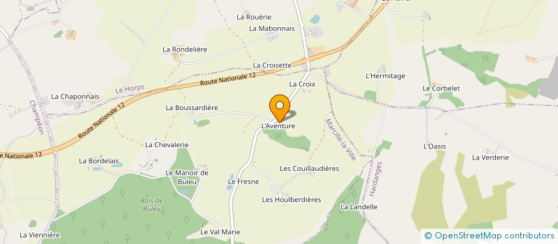 localisation de l'entreprise S.C.I CJC L'AVENTURA  MARCILLE-LA-VILLE