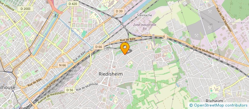 localisation de l'entreprise S.C.I. CLABER  RIEDISHEIM