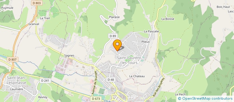 localisation de l'entreprise S.C.I. CLEMCECILOU  SAINT-LAURENT-LES-TOURS