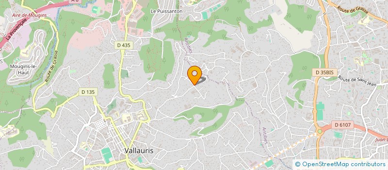 localisation de l'entreprise S.C.I. CLOBAST à VALLAURIS