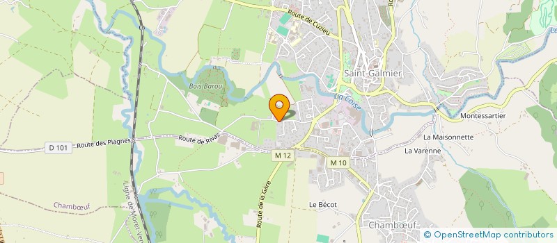 localisation de l'entreprise S.C.I CLOS MAURICE  SAINT-GALMIER