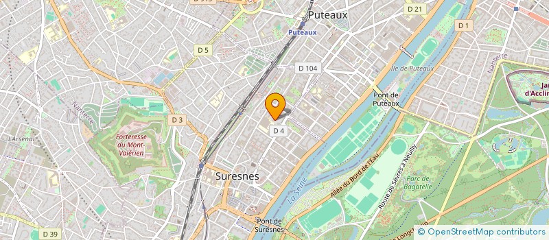localisation de l'entreprise S.C.I. CM MANAGEMENT à SURESNES