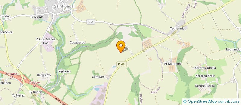 localisation de l'entreprise S.C.I. COATI  CHATEAULIN