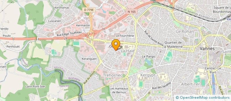 localisation de l'entreprise S.C.I. COATRIEUX à VANNES