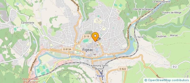 localisation de l'entreprise S.C.I. COCCINELLE  FIGEAC