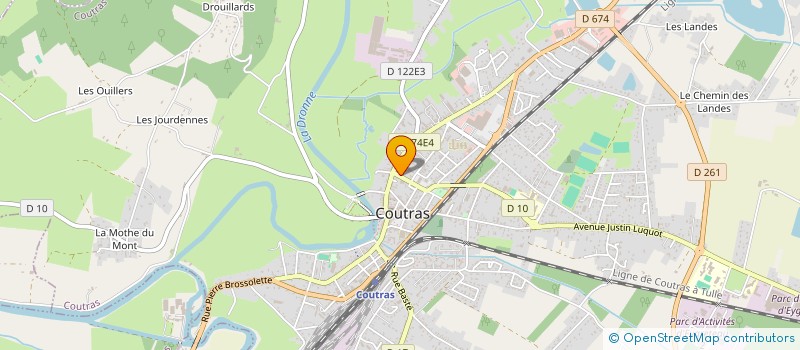 localisation de l'entreprise S.C.I COCCOLUTO  COUTRAS