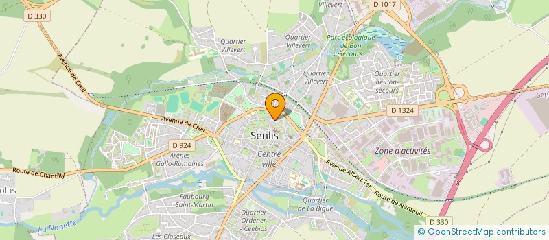 localisation de l'entreprise S.C.I COLETTE  SENLIS