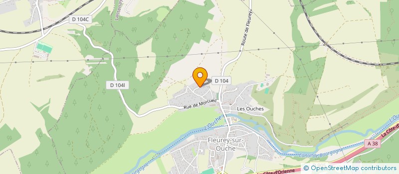 localisation de l'entreprise S.C.I COLOMBIER  FLEUREY-SUR-OUCHE