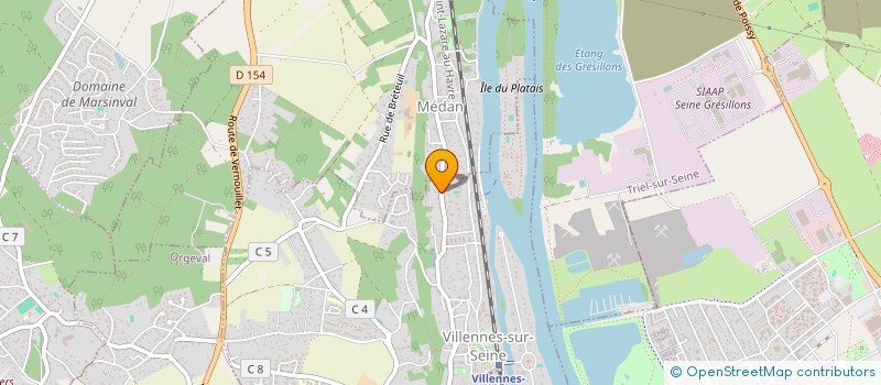 localisation de l'entreprise S.C.I. CORDO.  VILLENNES-SUR-SEINE