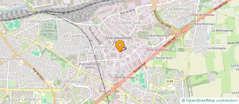localisation de l'entreprise S.C.I. CORIALA  RENNES