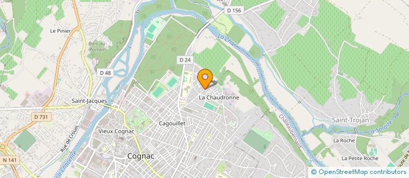 localisation de l'entreprise S.C.I. CORIOLIS IMMOBILIER à COGNAC