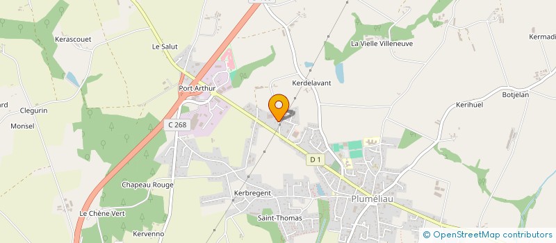 localisation de l'entreprise S.C.I. COTERIE  PLUMELIAU-BIEUZY