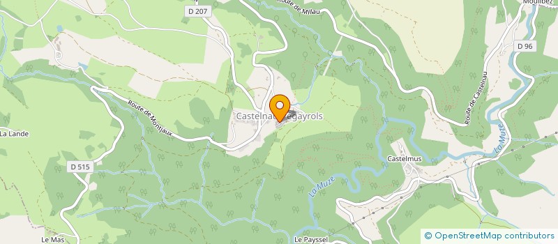 localisation de l'entreprise S.C.I.COUGOUSSAC  SAINT-LAURENT-DE-LEVEZOU