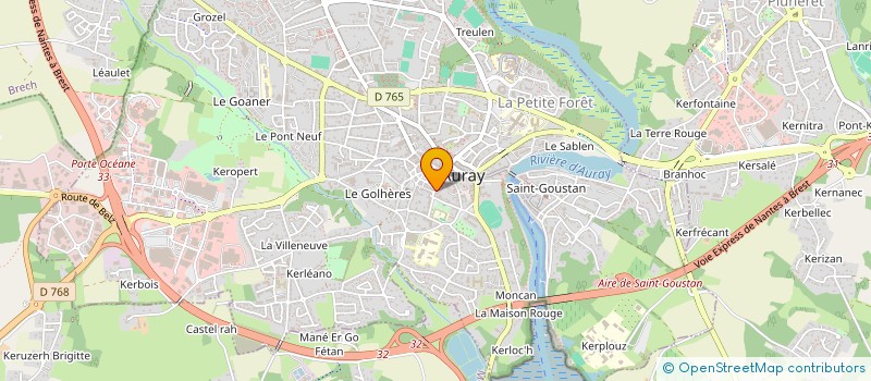 localisation de l'entreprise S.C.I. CREIZIG à AURAY