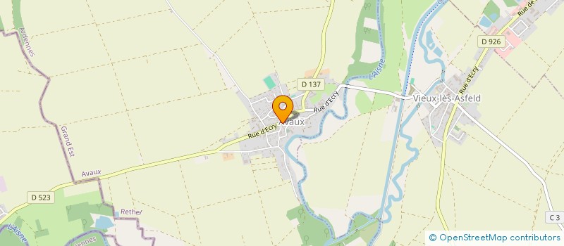 localisation de l'entreprise S.C.I. CROIX D'ASFELD  VIEUX-LES-ASFELD