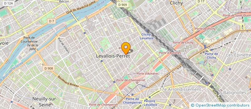 localisation de l'entreprise S.C.I CROIX DU SUD à LEVALLOIS-PERRET