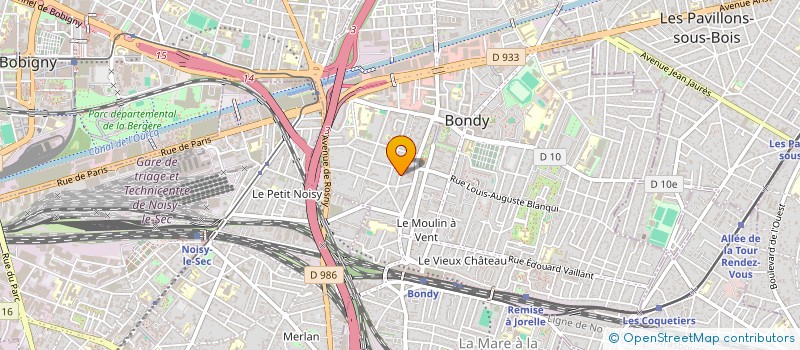 localisation de l'entreprise S.C.I. CT IMMOBILIER  BONDY