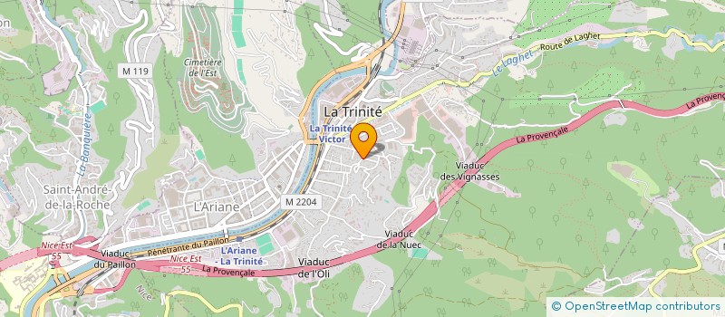 localisation de l'entreprise S.C.I. CYAB à LA TRINITE