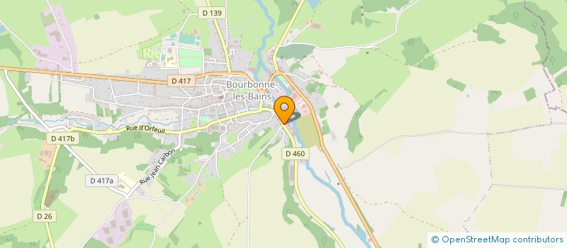 localisation de l'entreprise S.C.I. CYKA à BOURBONNE-LES-BAINS