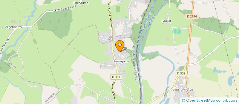 localisation de l'entreprise S.C.I. D'ARGENTIERES à SAINT-VICTOR