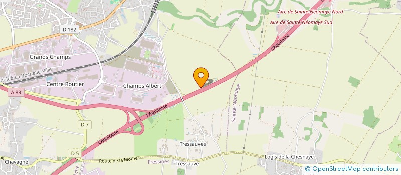 localisation de l'entreprise S.C.I. D'ECLETTE.  LA CRECHE