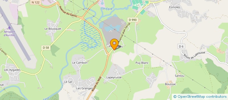 localisation de l'entreprise S.C.I. D'ESBANS à ARPAJON-SUR-CERE