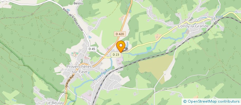 localisation de l'entreprise S.C.I. D'EST EN OUEST  PROVENCHERES-ET-COLROY