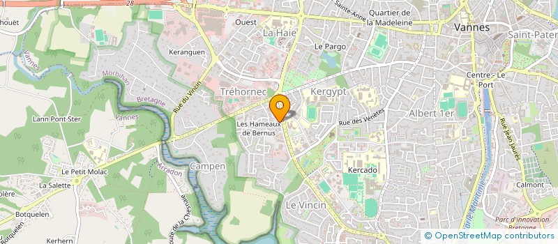 localisation de l'entreprise S.C.I. D.L.J. à VANNES