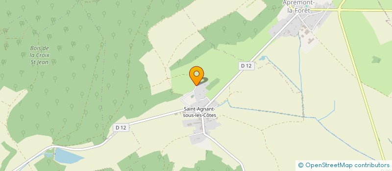 localisation de l'entreprise S.C.I. D'ORVAUX  APREMONT-LA-FORET
