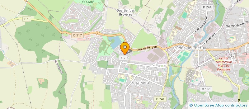 localisation de l'entreprise S.C.I. D.R.C  TIGNIEU-JAMEYZIEU