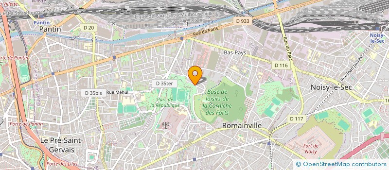 localisation de l'entreprise S.C.I D.Y. à ROMAINVILLE