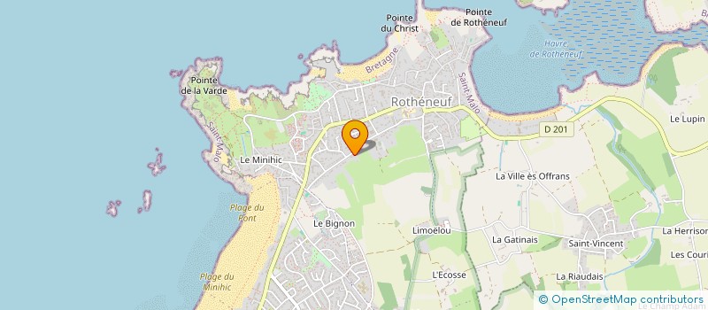 localisation de l'entreprise S.C.I. D2E  SAINT-MALO