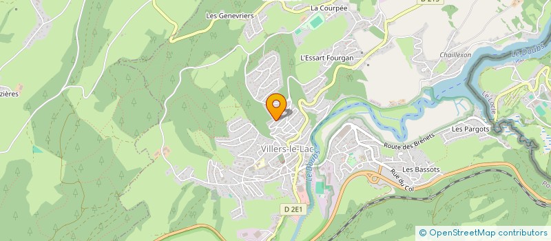 localisation de l'entreprise S.C.I... D2R  VILLERS-LE-LAC