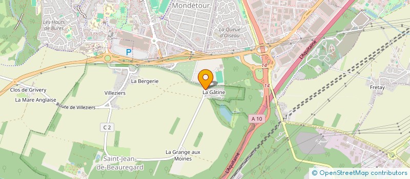 localisation de l'entreprise S.C.I DAAC  SAINT-JEAN-DE-BEAUREGARD