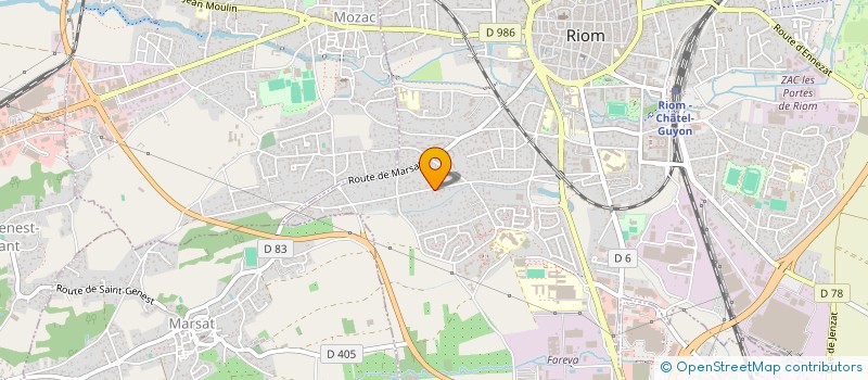 localisation de l'entreprise S.C.I. DACOR  RIOM