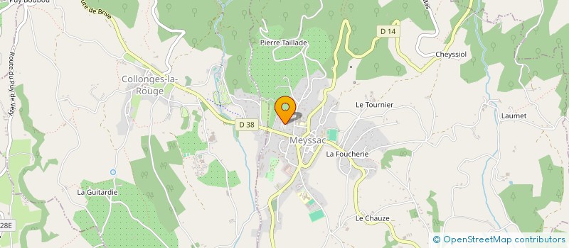 localisation de l'entreprise S.C.I. DAMIEN ET EMILIE  MEYSSAC