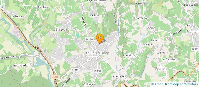 localisation de l'entreprise S C I DAMPFHOFFER  VAL D'OINGT