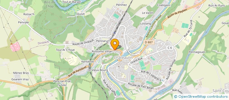 localisation de l'entreprise S.C.I. DANIELOU  CHATEAULIN