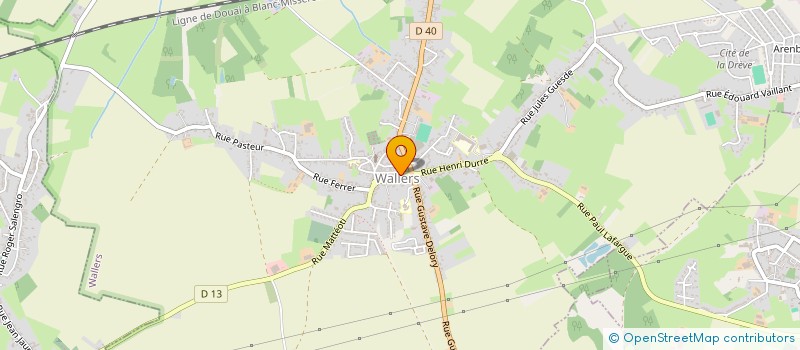 localisation de l'entreprise S.C.I. DANNA à WALLERS