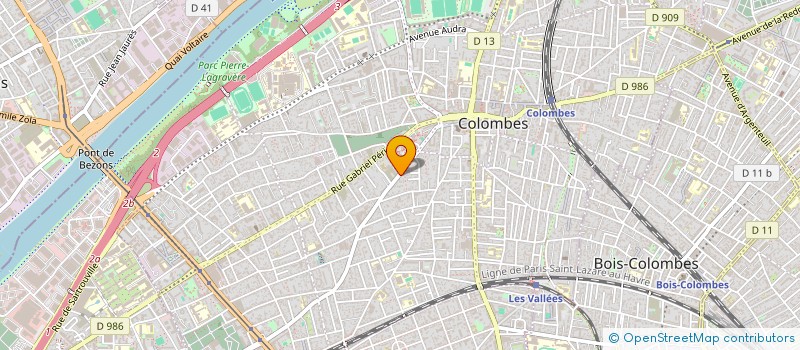 localisation de l'entreprise S.C.I. DDC à COLOMBES